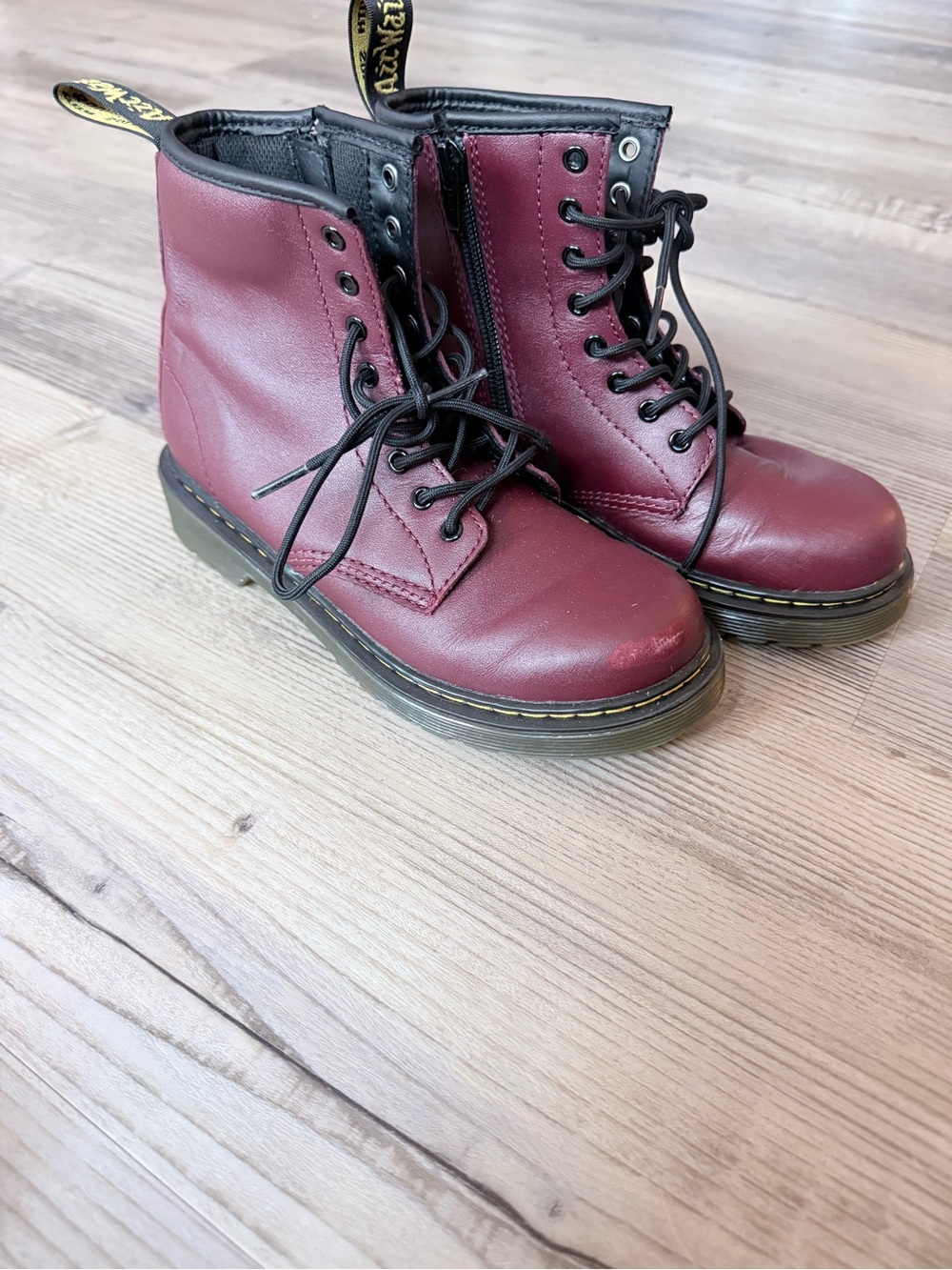 Dr. Martens size 2 zip up boots